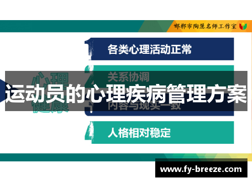 运动员的心理疾病管理方案